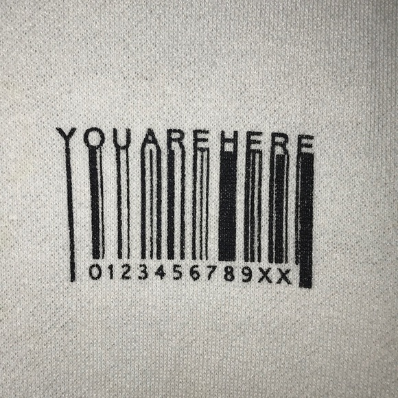 SOLD! Barcode crop sweatshirt - Picture 4 of 8